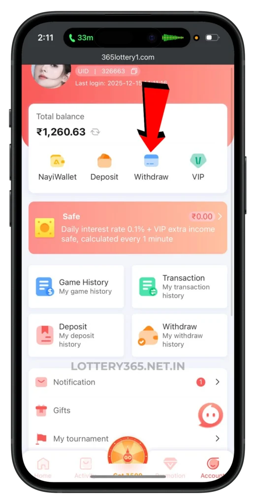 365-lottery-withdraw